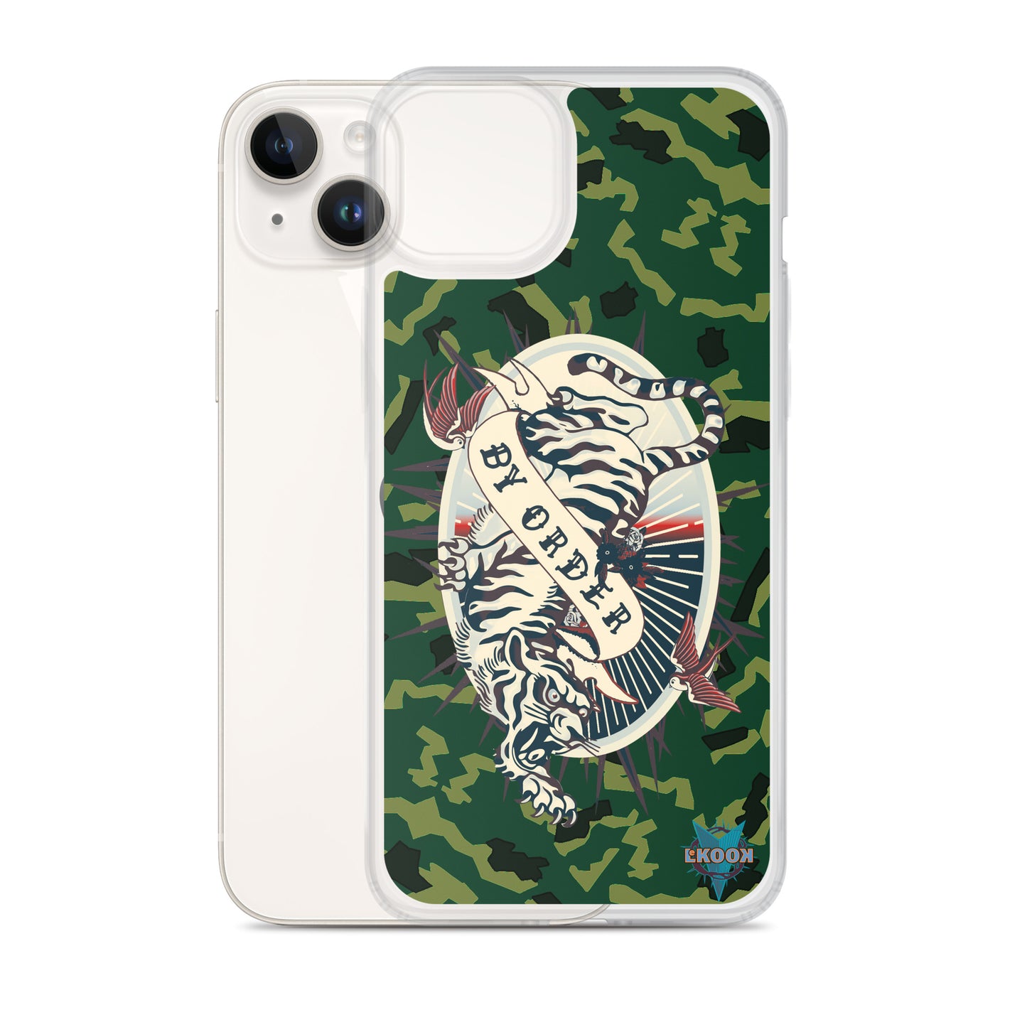 BY ORDER GREEN TIGER IPHONE CASE